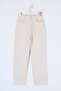 Ekru Yüksek Bel YENİ MOM %100 Pamuk Non-Stretch Jeans TWOAW26JE00273 - 5