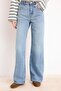 Mavi Yüksek Bel Geniş Paça Wide Leg Palazzo Jeans TWOAW26JE00066 - 3