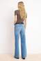 Açık Mavi More Sustainable Kemerli Yüksek Bel Uzun Boy Az Esnek Wide Leg Jeans TWOSS26JE00152 - 5