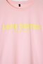 Pembe Slogan Baskılı Relaxed %100 Pamuk Örme Büyük Beden T-shirt TBBSS24BF00036 - 5