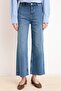 Mavi Yüksek Bel Az Esnek Culotte Bilek Boy Jeans TWOSS26JE00167 - 3