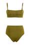 Khaki Covered Embroidered Chlorine & Water Resistant Long Lasting Lycra ®   Xtra Life Bikini Set Tbess26Bt00055 - 5