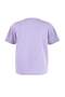 Mor Kalp Aksesuar Detaylı Oversize/Bol Kesim %100 Pamuk Örme T-shirt TBBSS24BF00008 - 6