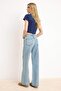 Açık Mavi More Sustainable YUMUŞACIK Tencel Karışımlı Yüksek Bel Wide Leg Jeans TWOSS26JE00137 - 4