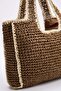 Brown Straw Medium Size Women's Shoulder Bag Takss26Oc00020 - 6