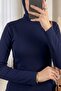 High Collar Long Sleeve Undershirt Blouse -Laci - 2