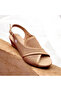 2730 Real Leather Wedge Heel Women's Sandals