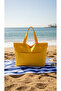 Premium Women's Colorful Lined Beach Bag / Shoulder Bag / Casual Bag (4 Pockets)
