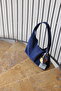 Coquette - Cobalt Suede Shoulder Bag, Large Size, Large Volume - 8