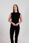 Zero Sleeve Half Fisherman Women's Bodysuit 2 Pieces - 2
