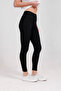 High Waist Ribbed Knitted Gathering Leggings - 4
