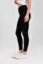 High Waist Ribbed Knitted Gathering Leggings - 3