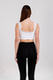Women's Cotton Bamboo Lace Padded Comfortable Half Tank Top Large Size Thick Strap Bra - 3