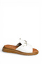 U 291099303   White Genuine Leather Women's Slippers - 5
