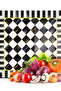 Glass Cutting Board and Presentation Tray Mackenzie Black and White Checkered 30X30 cm - 2
