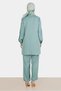 Satin Double Pants with Bow Detail and Stone Decoration. Team 30276 - 3