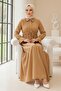Elisa Shirt Collar Dress 899 - Mink - 4