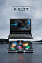Ad-rc10 X-gust 6 Fanlı Rainbow Notebook Soğutucu Stand-siyah - 2