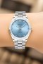 Steel Cord Steel Case Women Wrist Watch Silver-Blue Sdfer188 - 4