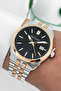 Men's Wrist Watch, Steel Band & Special Design, 3Atm Water Resistant Silver-Rose Sdfer159