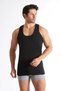 12 Pieces Men's Combed Cotton Classic Strappy Solid Colored Undershirt - 4