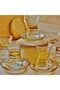 Eleven Decor Gilded Thin Waisted Tea Set 12 Pieces - 3