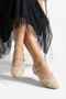 China Women's Beaded Embroidered Ballerinas - Beige - 7