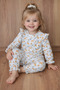 Girl's Patterned Pajama Set 100% Cotton Combed Cotton