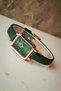 Leather Cord Steel Case Women Wristwatch+Bracelet Gift Green Sddk108 - 4