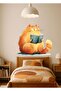 Library & Reading Area Decor Sticker – Cute Cat Reading a Book 45X50 cm - 3