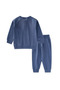 Men's Basic Set with Raglan Sleeve Placket 1-5 Years Indigo Blue - 3