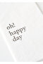 Oh Happy Day 100 Paper Napkins White (33X33 cm) - 2