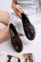 Arven Metal Buckle Stone Detailed Casual Women's Loafer Shoes
