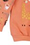 Baby Boy Orange Pocket Monkey Printed Set of 2 - 6