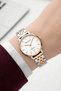 Steel Cord Steel Case Women Wrist Watch Silver-Rose Sdfer190 - 2
