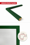 إطار ملصق بإطار خشبي أخضر مقاس 30 × 45 سم، إطار فارغ، GREEN-FRAME-30X45 - 5
