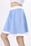 Girl's Basic A-Line Skirt with Elastic Waist - Garni Detail - 2