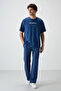 Parliament Cotton Thick Surface Textured Oversize Fit Printed Men's T-Shirt - 88365 - 2