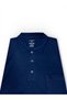 Men's Large Size Polo Neck Indigo Color T-Shirt with Pockets - 2