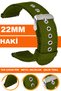 22mm Fossil-Welder-Casio-Seiko-Omega-Armani Watch Compatible Fabric Textile Nato Watch Band F3222Mm