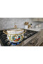 Pomegranate Lemon Luxury Enamel Pot 5 Liters 24 cm Diameter Milk Yogurt Soup Pot - 3