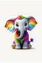 Colorful Friends Special Series, Bambuu (Elephant), 15 Piece Wooden Puzzle, Find & Match - Baby & Kids Collection - 2