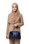 Pompom Hand and Shoulder Bag - Faux Leather - 5