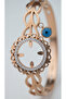 Zircon Stone Evil Eye Beaded Quarter-Size Handcuffs - Steel - 4