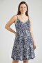 Women Textured Mini Dress, Multicolor