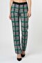 Women Plaid Straight Leg Pants, Multicolor