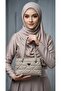 Satin Quilted Shoulder Bag - Faux Leather - 6