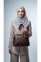 Pompom Hand and Shoulder Bag - Faux Leather - 6