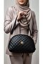 Quilted Two-Compartment Shoulder Bag - Faux Leather - 3