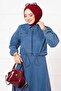 Skirted Denim Suit Light Blue - 2